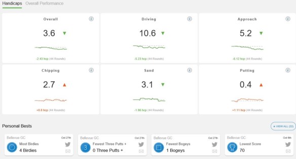 Arccos - overall 18 stats
